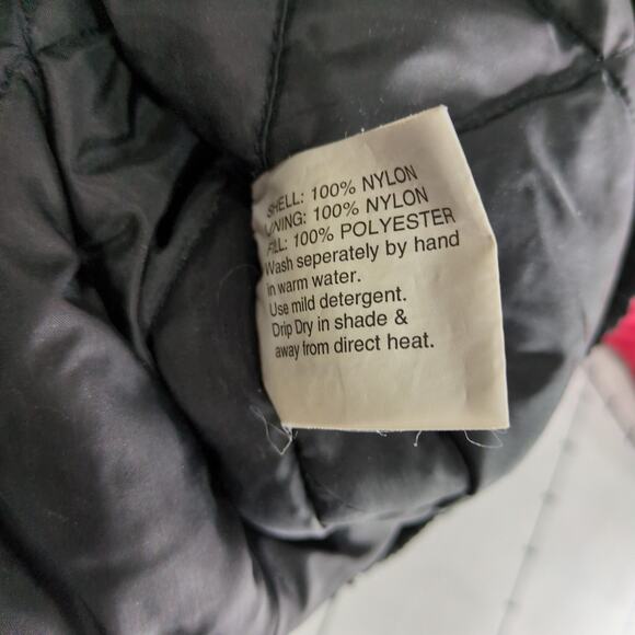 Vintage LaTrek Windbreaker Jacket Mens M Black Purple Puffer Sport Full Zip - Picture 7 of 10